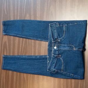 & Denim Reg Waist, Ankle Length, Skinny Jeans 27
